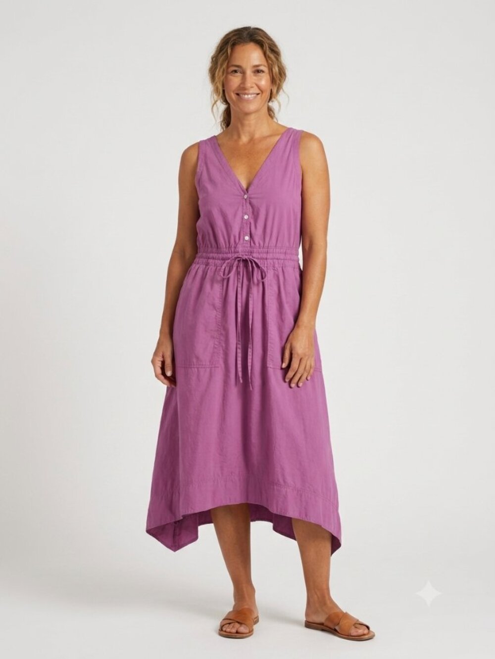 Gap Women's Pastel Pink Dress - Size L